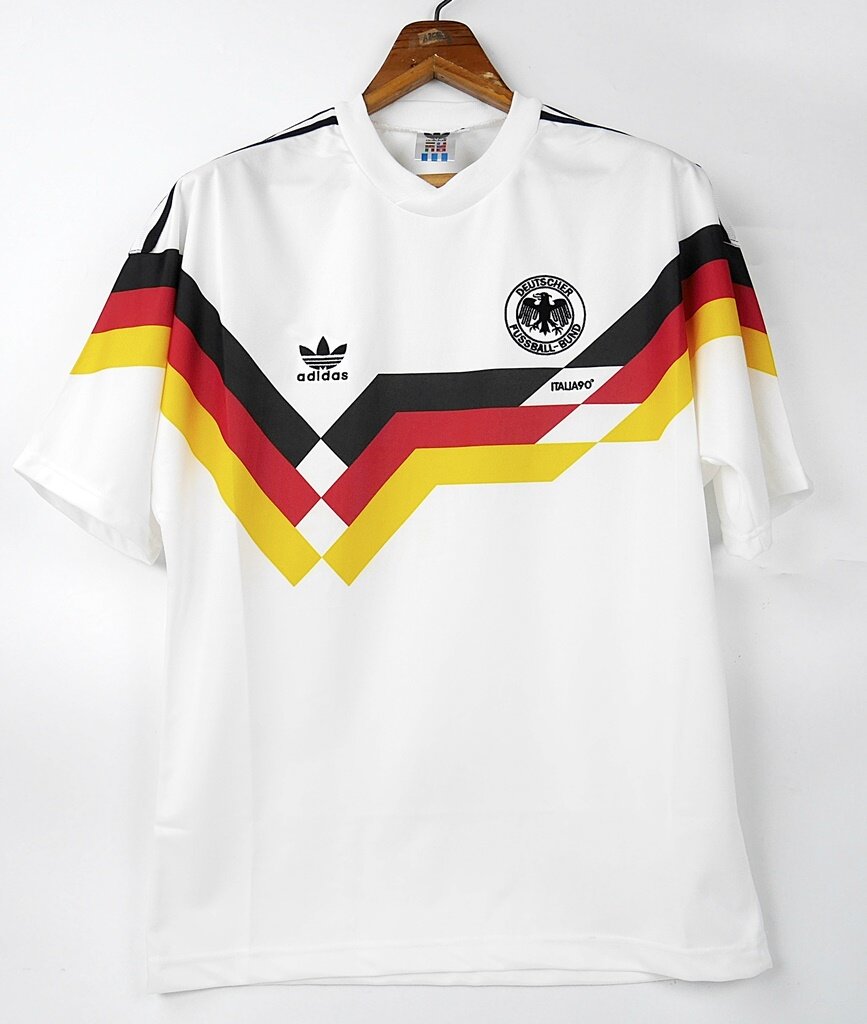GERMANY HOME FINAL WC 1990 VS ARGEN WINNER RETRO FOOTBALL SHIRT SOCCER JERSEY