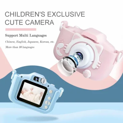 พร้อมส่ง กล้องสำรับเด็ก Kids Mini Digital Camera Full HD 1080P Portable Digital Video Toys Baby Digital Photo Camera with Cartoon