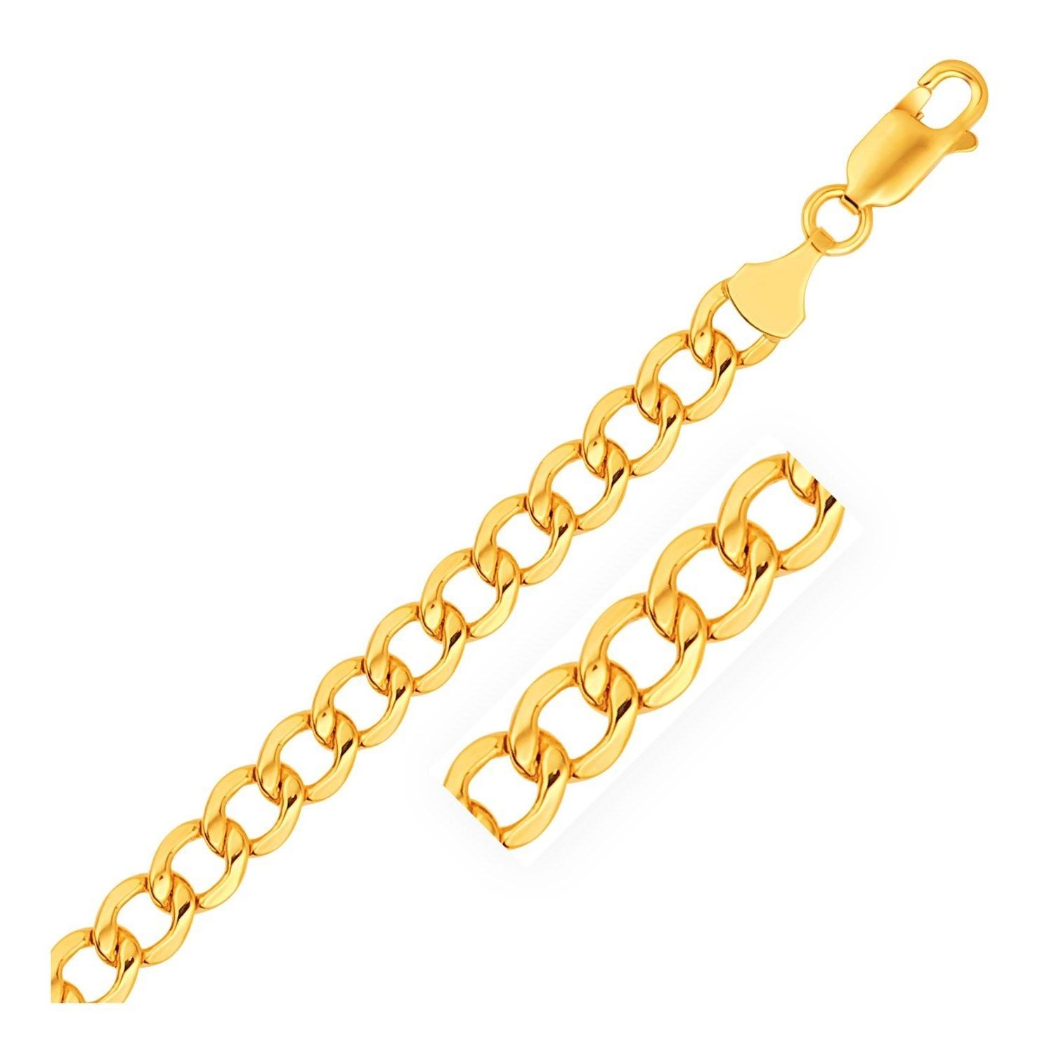 Nathalias NY Lite Curb Bracelet in 10k Yellow Gold (6.2mm) ราคา 18,600 บาท*ส่งฟรี