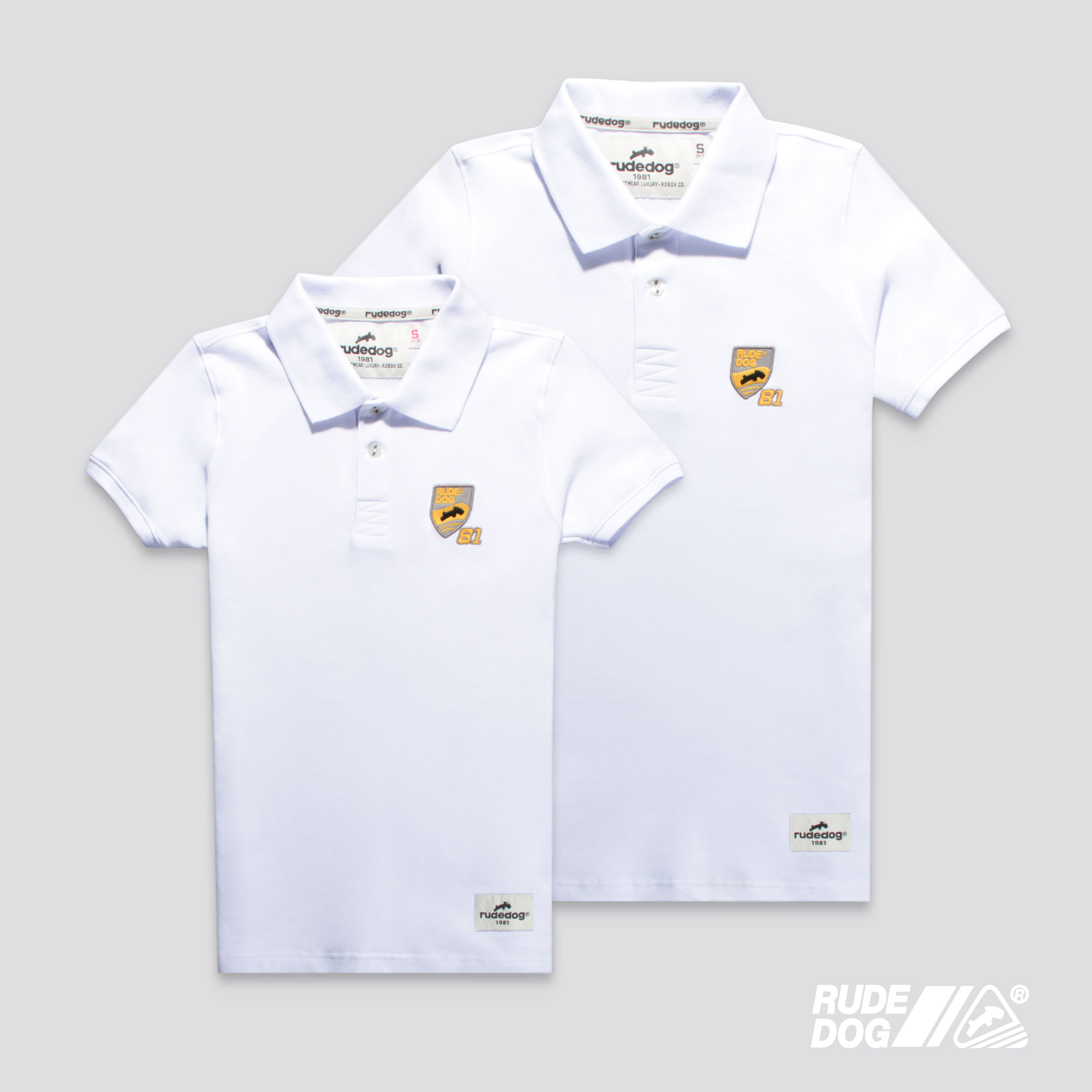 Rudedog เสื้อโปโล ผู้ชาย รุ่น F One (สาปเรียบ) (Men Polo)