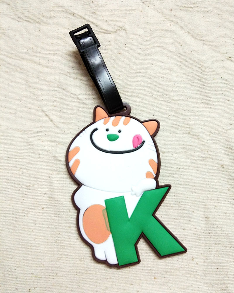 K Luggage Tag ป้ายติดกระเป๋าเดินทาง ป้ายห้อยกระเป๋านักเรียน ลายสัตว์น่ารักพร้อมตัวอักษรภาษาอังกฤษ ด้านหลังเขียนชื่อที่อยู่เบอร์โทรได้ ป้ายชื่อห้อยกระเป๋าเดินทาง ช่วยให้หากระเป๋าเจอได้ง่าย