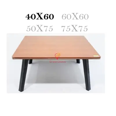 โต๊ะญี่ปุ่นลายไม้สีบีช/เมเปิ้ล ขนาด 40x60 ซม. (16×24นิ้ว) ขาพลาสติก ขาพับได้ gc gc gc99.