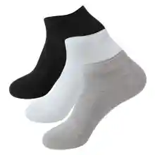 ภาพขนาดย่อของสินค้า(Unisex) short socks 3สี ถุงเท้าข้อสั้น ถุงเท้าสีพื้น สีสุภาพ เนื้อผ้านุ่มUnisex socks36-45ใส่ได้