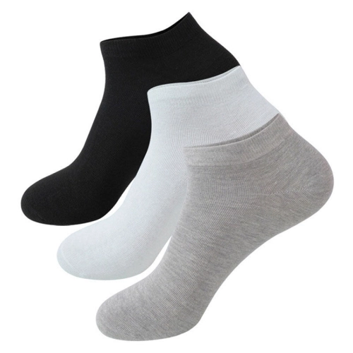 (Unisex) short socks 3สี ถุงเท้าข้อสั้น ถุงเท้าสีพื้น สีสุภาพ เนื้อผ้านุ่มUnisex socks36-45ใส่ได้