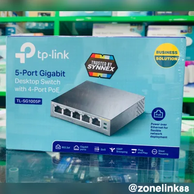 5-Port Gigabit Desktop Switch with 4-Port PoE TL-SG1005P