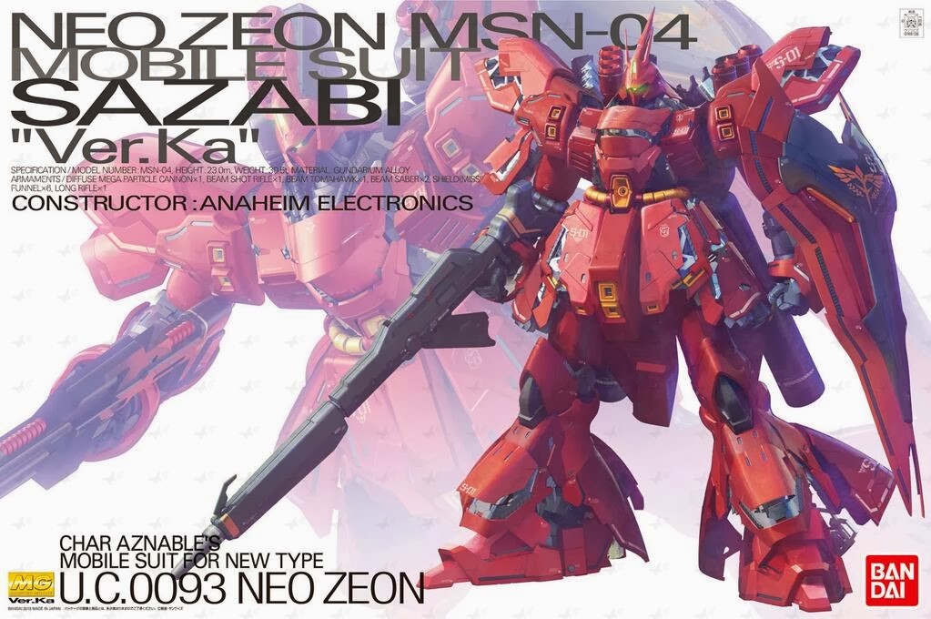 Bandai MG Sazabi Ver Ka 4573102554574 ราคา 3,580 บาท*ส่งฟรี