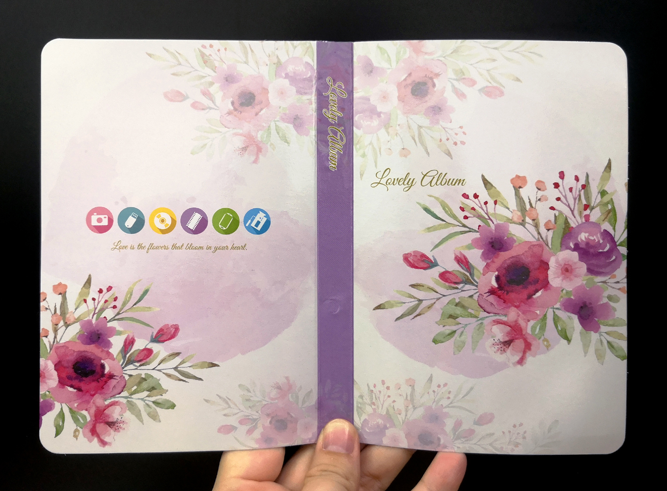 อัลบั้มรูป ปกกระดาษ ใส่รูป 4x6นิ้ว 40ภาพ (อัลบั้ม 4R)