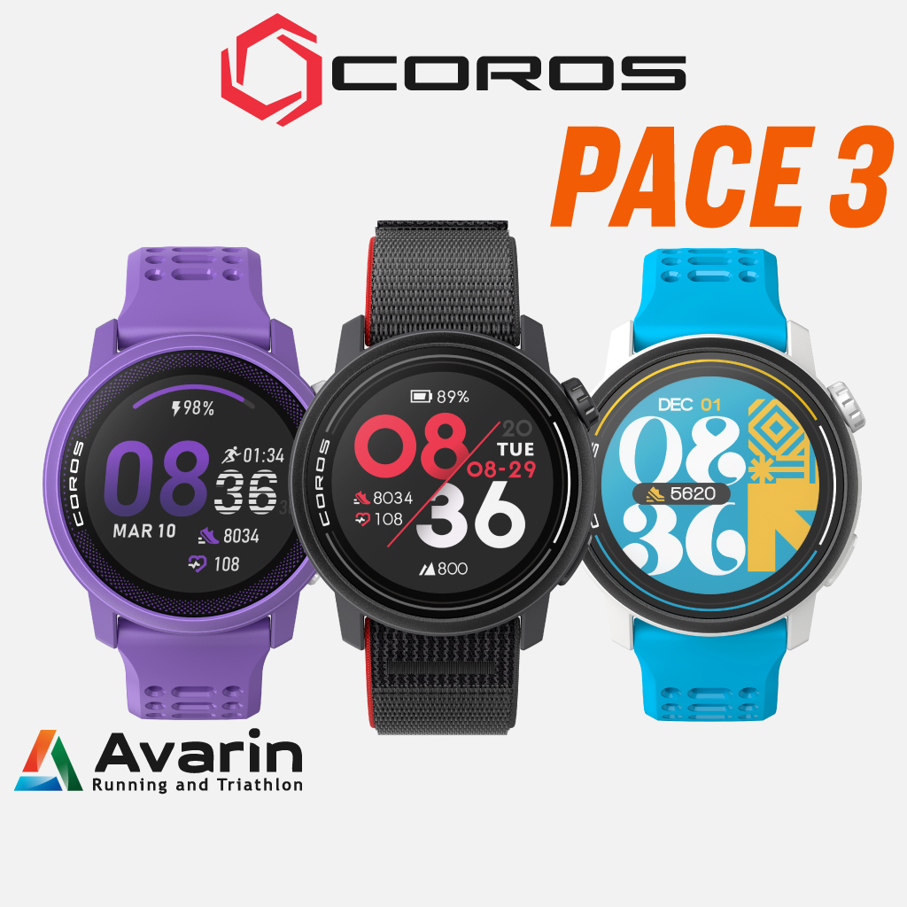 Coros Pace 3 (ฟรี! ฟิล์มกันรอย+ตารางฝึกซ้อม) นาฬิกาวิ่ง ระบบ GPS มีฟังก์ชั่น Training ครบถ้วน รับประกันศูนย์ไทย 2 ปี: Avarin Running ราคา 7,900 บาท*ส่งฟรี