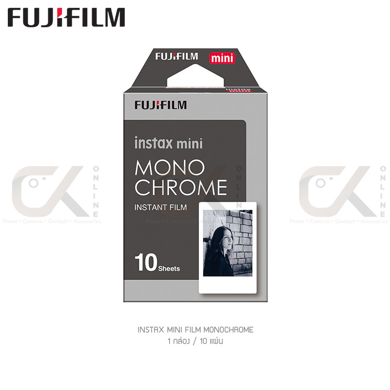 ฟิล์มอินสแตนท์ Fujifilm Instax mini film รุ่น monochrome 1กล่อง/10แผ่น