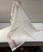 ผ้าเช็ดจาน IKEA รุ่น HILDEGUN ผ้า ผ้าเช็ดจานชาม สีน้ำเงิน/แดง ขนาด 45x60 ซม.