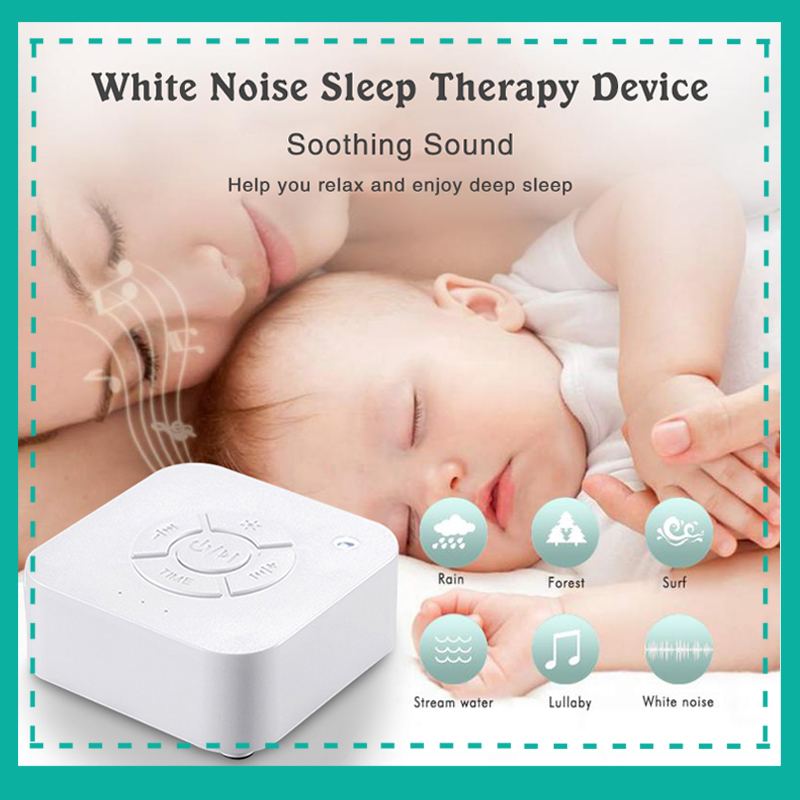 เครื่องช่วยนอนหลับ อุปกรณ์ช่วยนอนหลับ เครื่องช่วยนอนหลับของทารก ลำโพงช่วยนอนหลับ เปิดเพลงเสียงธรรมชาติ ช่วยผ่นคลาย White Noise Machine USB Rechargeable Timed Shutdown Sleep Sound Machine Sleeping & Relaxation For Baby Adult Office Travel