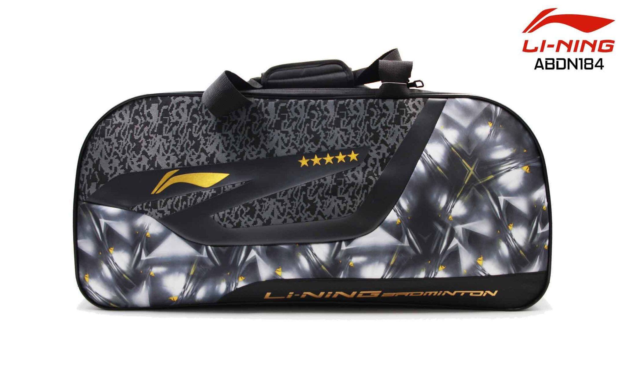 LI-NING กระเป๋าแบดมินตัน รุ่น (ABDN184-4) BLACK RACKET BAG 9 IN 1