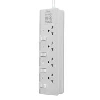 ปลั๊กไฟ LUMIRA LS-804 รุ่น 4 เต้ารับ มีสวิตช์เปิดปิดแยก ไฟ LED บอกสถานะ สายยาว 3M/5M เลือกได้ 3 สี รับประกันสินค้า 3 ปี