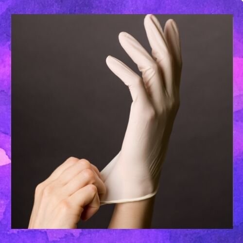 ถุงมือยาง PVC สีเหลืองอ่อน กรีดยาง ทนน้ำมัน กันสารเคมี (1แพ๊คมี3คู่)รุ่นSPK_L 0 กก.