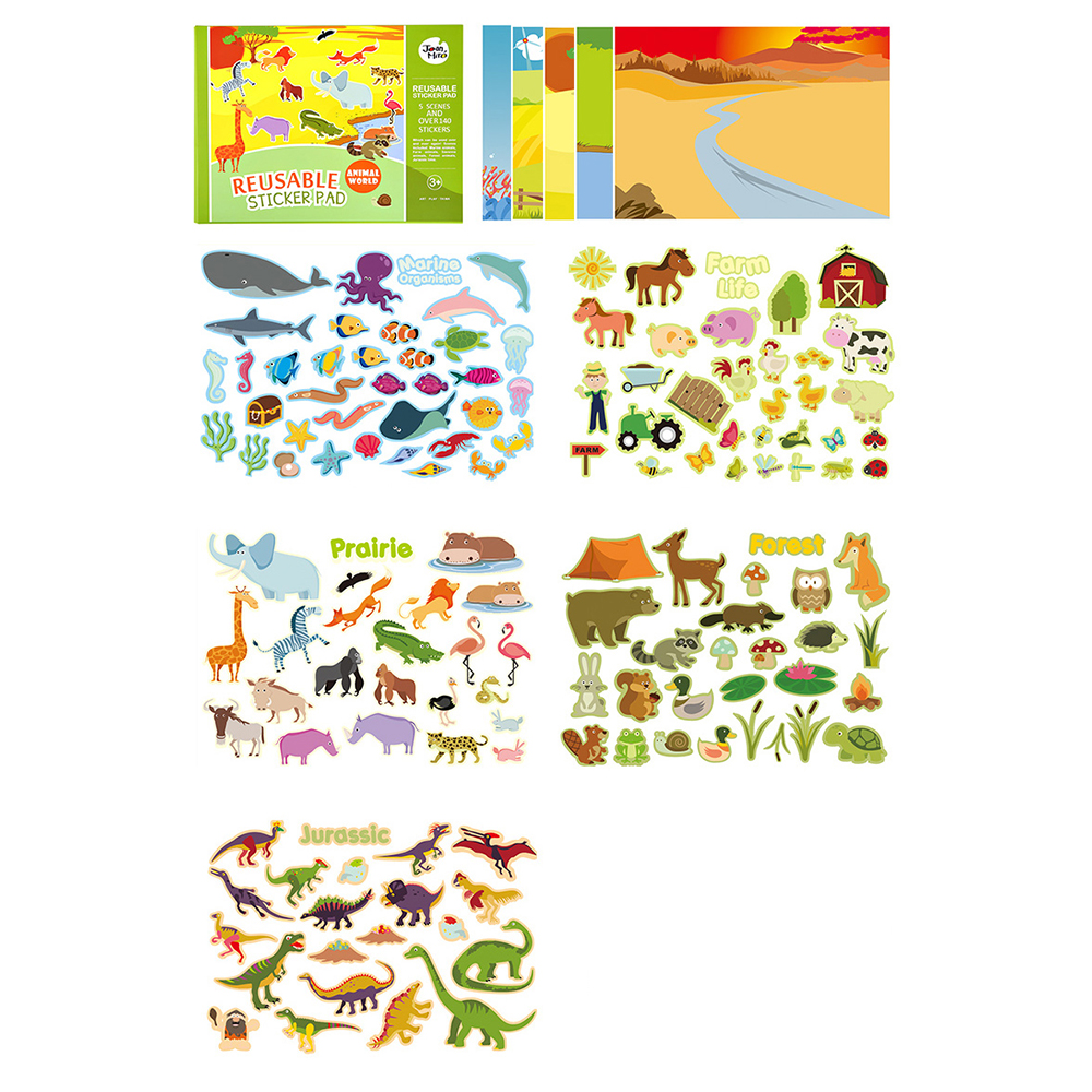 Joan Miro - Reusable Sticker Pad สติกเกอร์ใช้ซ้ำ ของเล่นเด็กเสริมพัฒนาการ 1 ขวบ ของเล่นเด็ก 2-3 ขวบขึ้นไป