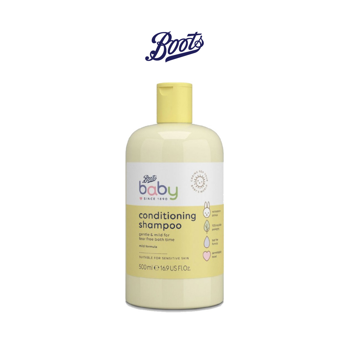 Boots Baby Conditioning Shampoo บู๊ทส์ เบบี้ คอนดิชันนิ่ง แชมพู 500 มล. ราคา 99 บาท*ส่งฟรี