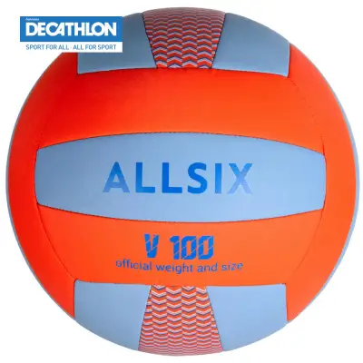 Allsix V100 Volleyball - Blue/Orange
