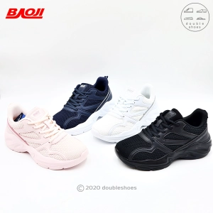 สินค้า BAOJI ของแท้ 100% รองเท้าผ้าใบผู้หญิง รองเท้าวิ่ง รองเท้าออกกำลังกาย  รุ่น BJW662 (ดำ/ กรม/ ขาว/ ชมพู) ไซส์ 37-41