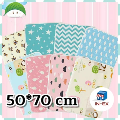 INEXSHOP - 50x70 CM Cotton Baby Urine Mat Diaper Nappy Bedding Changing Cover Pad Reusable Baby Diapers Mattress Diapers Mat Sheet