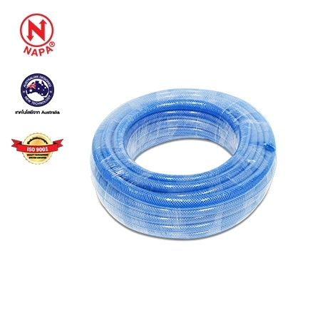 Napa Pvc Fiberglass Hose 5/8 X 15 M. Blue, Highly Flexible, Strong, Has Anti-Slip Lines, Comfortable to Hold, Doesn'T Slip from the Hand (058820) ราคา 555 บาท*ส่งฟรี