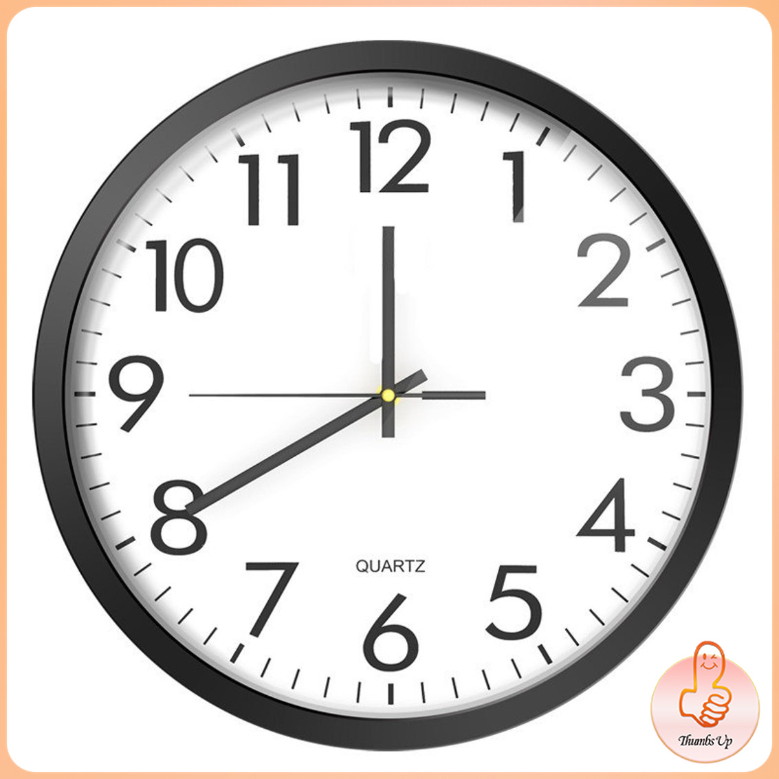 7.5-10-11.5 นาฬิกาแขวนทรงกลม เรียบง่ายและมีสไตล์ นาฟิกาแขวนผนัง นาฬิกทรงกลม เข็มเดินเรียบ ไร้เสียง ระบบ QUARTZ wall clock