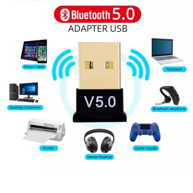 Bluetooth USB Adapter 5.0 USB - Desktop Computer CR-152 บลูทูธ