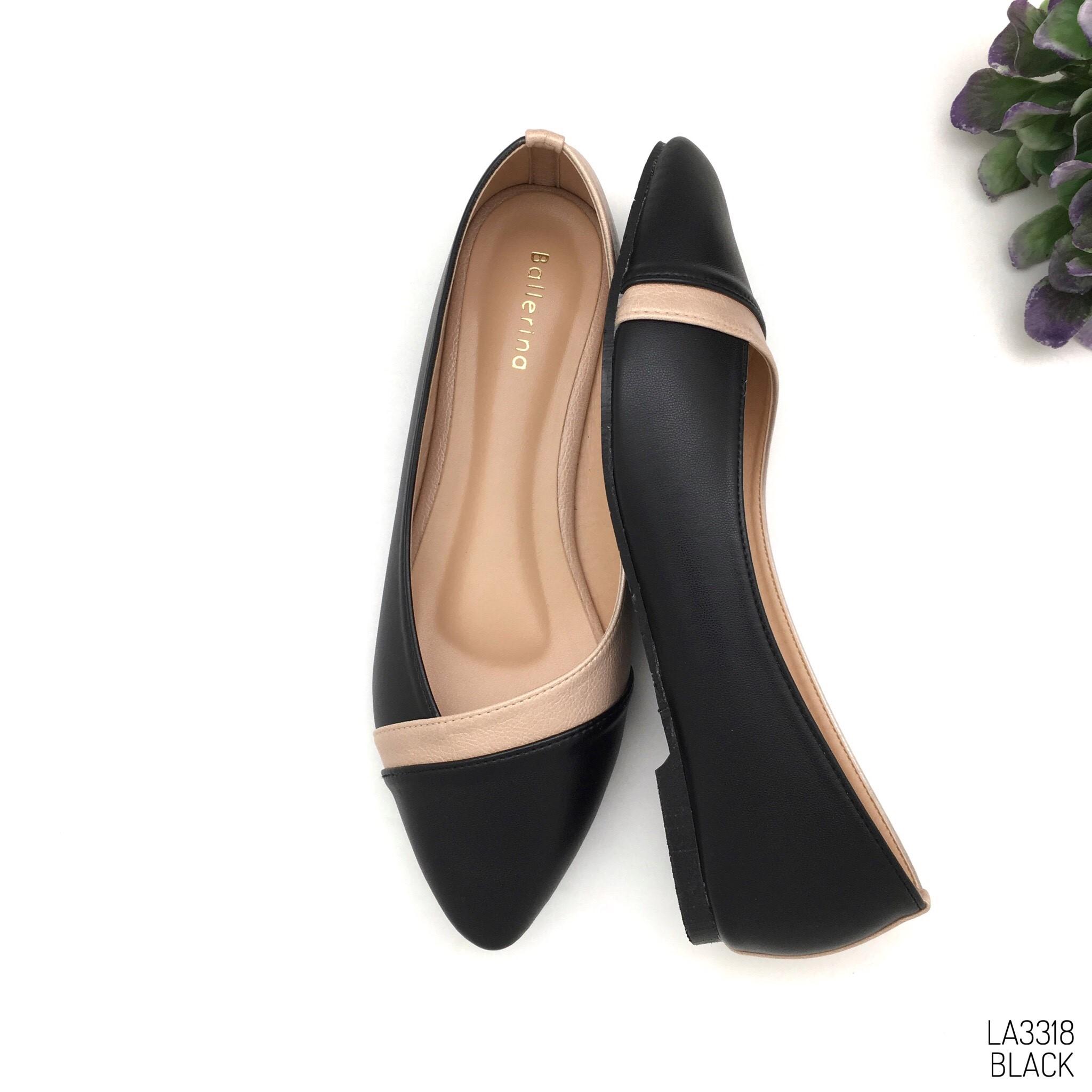 HaloBangkok รองเท้า Flat Shoes หนังพียู รุ่น LA3318