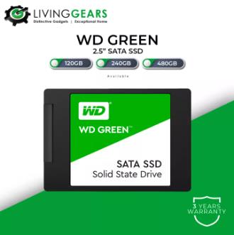 ⚡️SSD ใหม่!!⚡️Western Digital Green โซลิดสเตทไดรฟ์/WD SSD Green SATA 3D-NAND 2.5”250GB/500GB/1TB รับประกัน 3 ปี มีสินค้า-r - ยี่ห้อ WD ราคา 1,099 บาท*ส่งฟรี