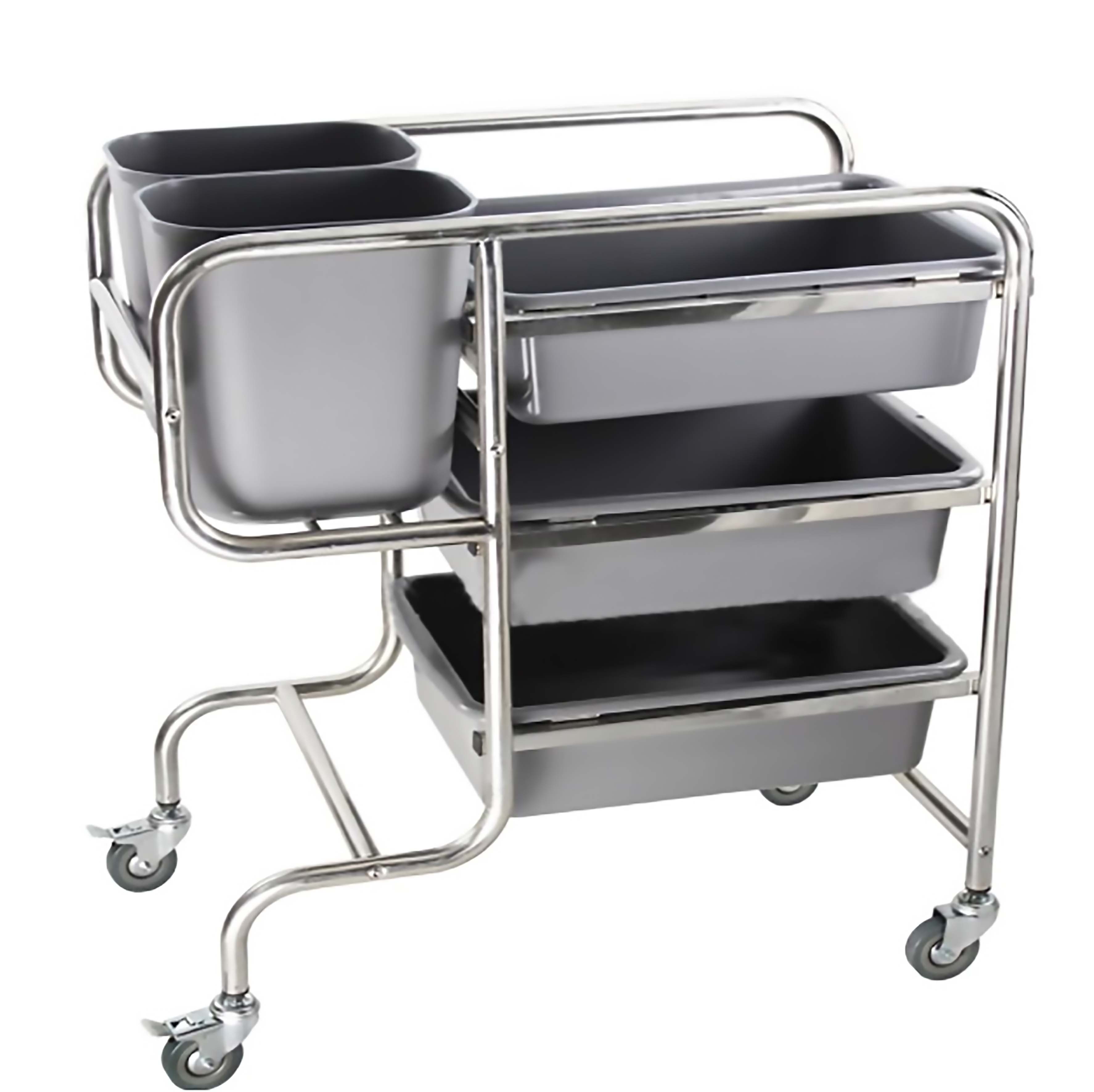 รถเข็นเก็บจาน รถเคลียร์จาน รถเข็นสเตนเลส 3ชั้น ราคา 1,376 บาท*ส่งฟรี