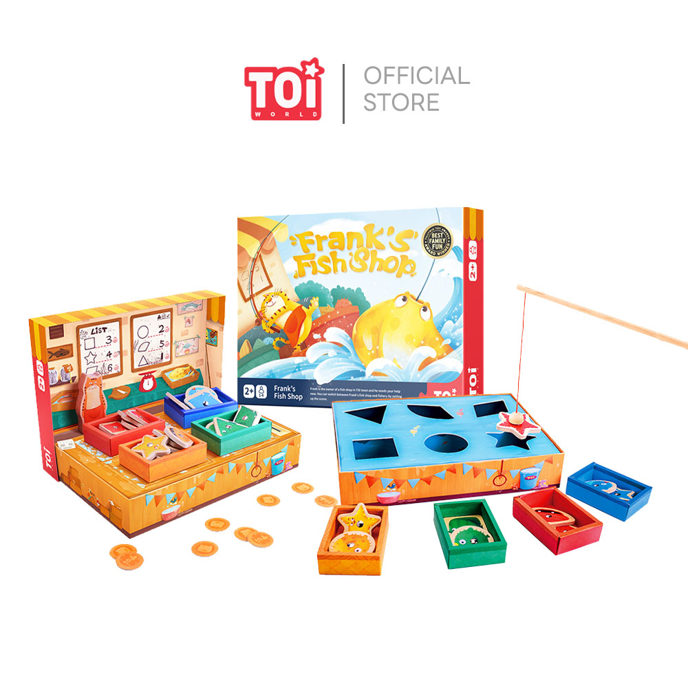 TOi - เกมกระดานตกปลา Frank's Fish Shop เหมาะสำหรับเป็นของเล่นเด็กเสริมพัฒนาการ 2 ขวบขึ้นไป Fishing Board Game, Educational Toys for Kids from TOi ราคา 1,390 บาท*ส่งฟรี