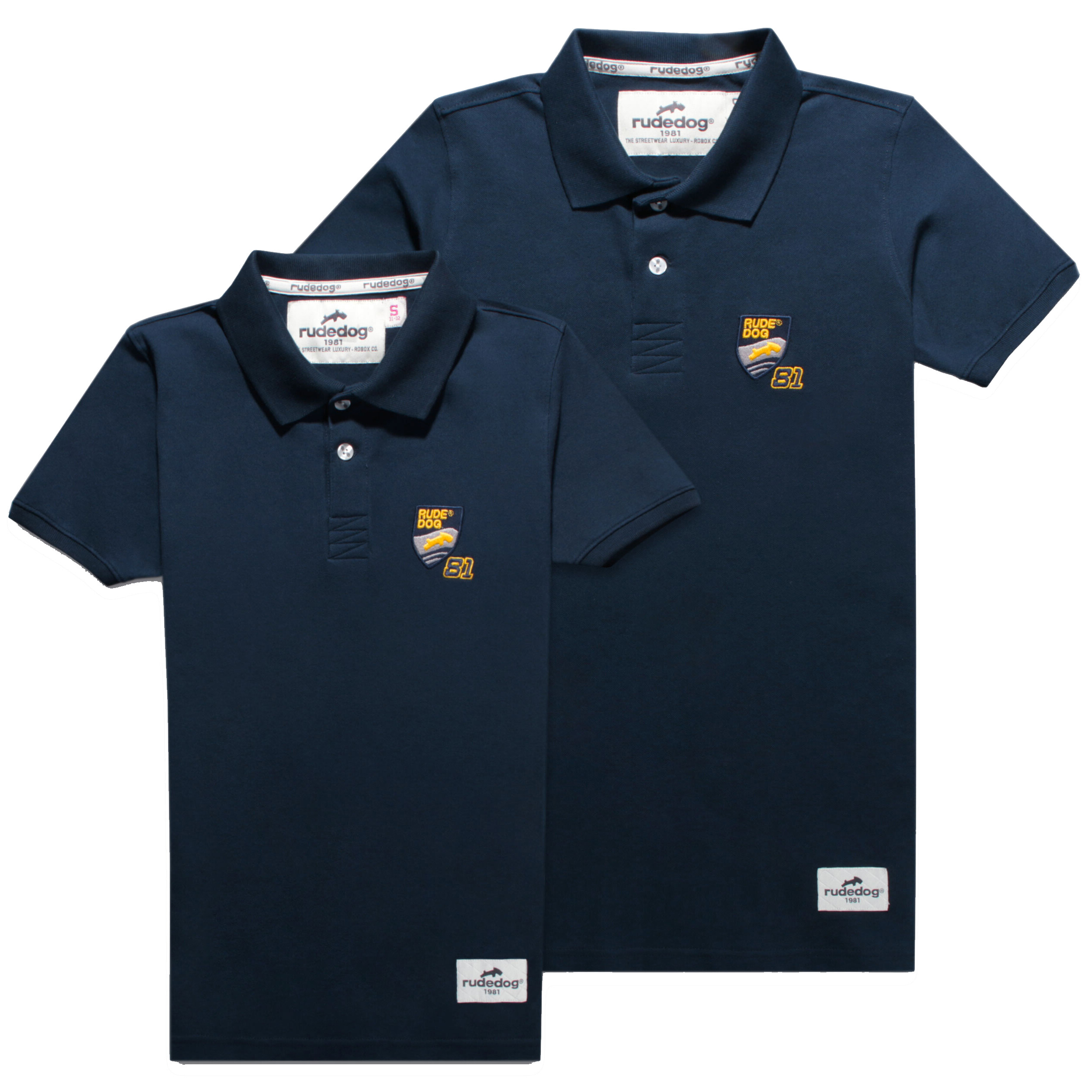 rudedog Polo เสื้อโปโล รุ่น F1 (ผู้ชาย) แฟชั่น คอปก ลายปัก ผ้าสเปนเดก Spandex สเปนเด็กซ์ ฟอกนุ่ม ไซส์ S M L XL