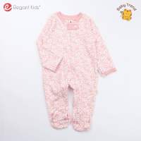 Elegant Kids ชุดหมี Two-way zipper 0-9 เดือน ปลายแขนพับคลุมมือได้ ผ้าคอตตอนใส่สบาย | Babytrend