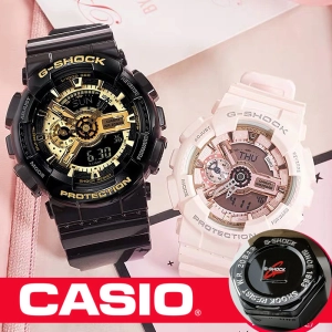 สินค้า 【1คู่ 【สีชมพู + ดำ】แท้  นาฬิกาแท้ 100% นาฬิกา G SH OCK GA -110GB-1ADR กล่องใบครบทุกอย่างประหนึ่งซื้อจากห้าง พร้อมรับประกัน