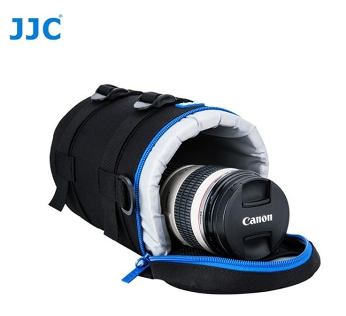 Lens Pouch JJC DLP-5II กระเป๋า เลนส์กล้อง Canon Nikon Sigma Sony แข็งแรงกว่า ใช้ทนนาน พร้อม สายคล้องสะพาย สีดำ