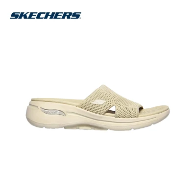 Skechers สเก็ตเชอร์ส รองเท้าแตะ ผู้หญิง GOwalk Arch Fit On-The-Go Sandals Shoes - 140224-NAT
