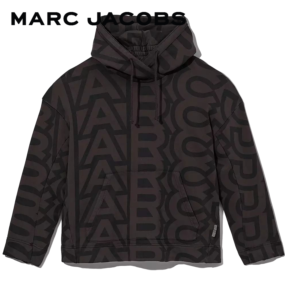 MARC JACOBS THE MONOGRAM OVERSIZED HOODIE C632C08RE22084 BLACK/CHARCOAL เสื้อกันหนาว ราคา 9,450 บาท*ส่งฟรี