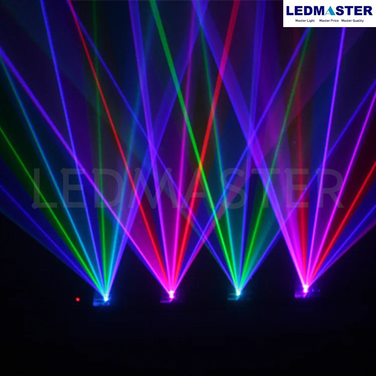 ใหม่ ไฟเลเซอร์ปาร์ตี้ D488 มี 4หัว-7สี ไฟดิสโก้เรเซอร์ ติดตั้งผับ งานเลี้ยง เอฟเฟกต์ลวดลาย เลเซอร์ 4หัว ไฟดิสโก้ เลเซอร์