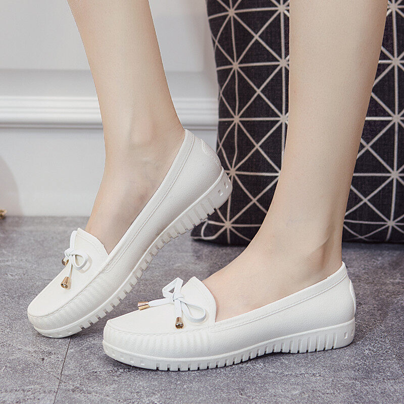 Spring Flat Shoes Boat Shoes 2020งแบนปากตื้น รองเท้าคัตชูรองเท้าเรือรองเท้าสตรีรองเท้าแตะยางพื้นนุ่มใส่สบาย LTH231-7