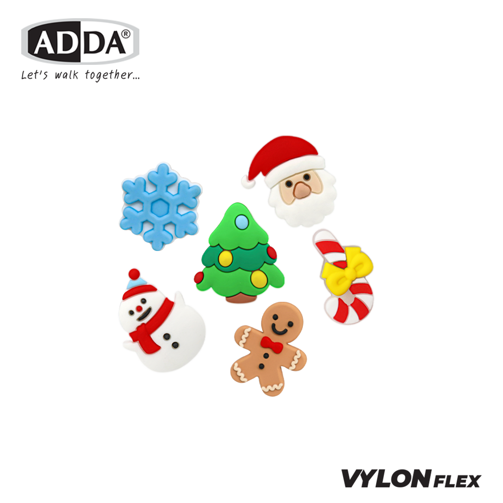 ADDA ตัวติดรองเท้า Christmas SET 6 PCS รุ่น JB009W1 ราคา 99 บาท*ส่งฟรี
