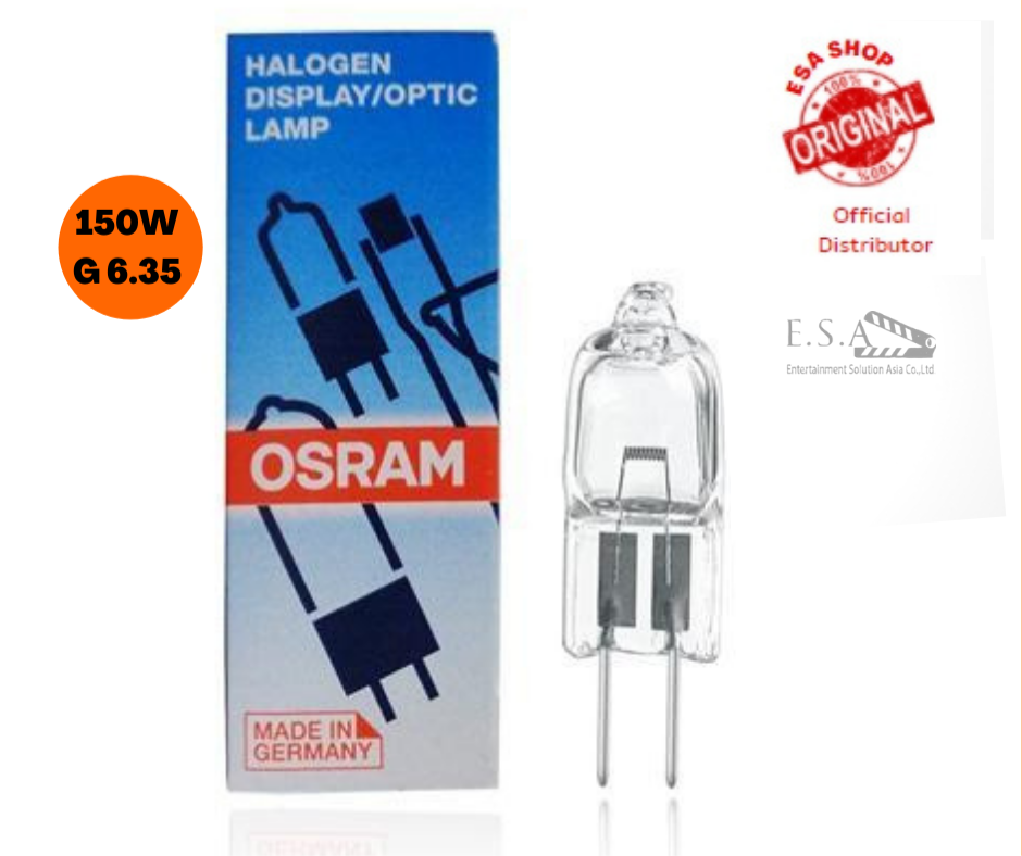 หลอดไฟ  แพค 6 หลอด OSRAM 64640 HLX 150W 24V G6.35