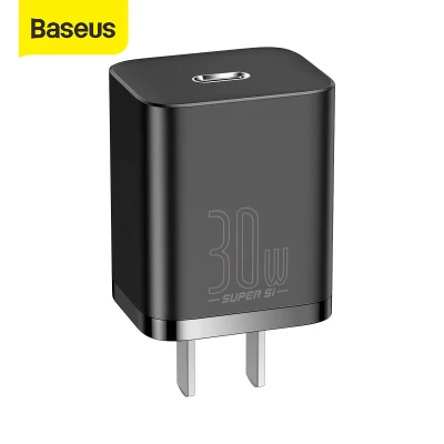 Baseus 30W Fast Charger Super Si Wall Charger QC3.0 PD4.0 Phone Charger for iphone 12 Pro Max Vivo X60 Oppo Samaung Huawei