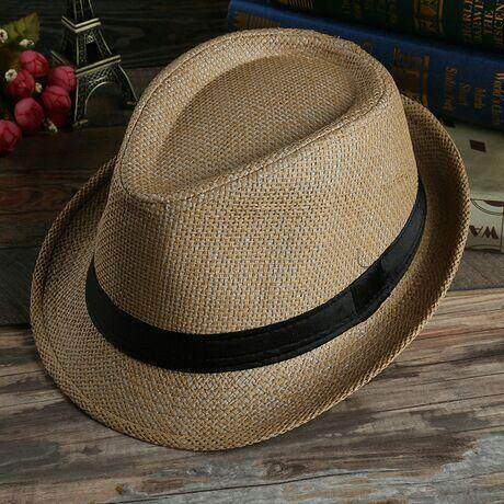 หมวกปานามา หมวกสาน ใส่ได้ชาย-หญิง Straw fedora (ส่งจากไทย)