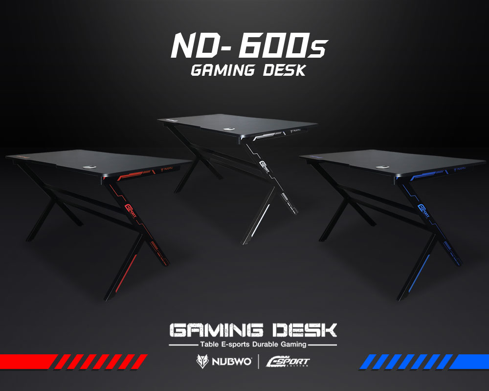 โต๊ะเกมมิ่ง NUBWO รุ่น ND-600S GAMING DESK ราคา 2,490 บาท*ส่งฟรี