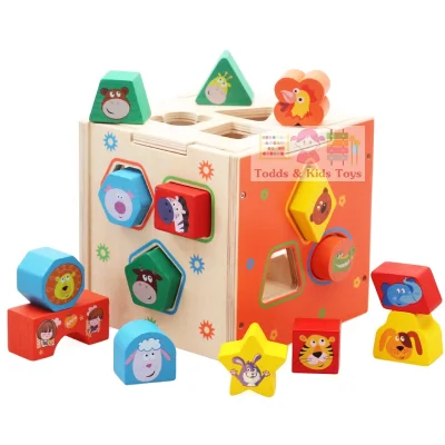 Todds & Kids Toys Shape Sorting Box 15 pieces