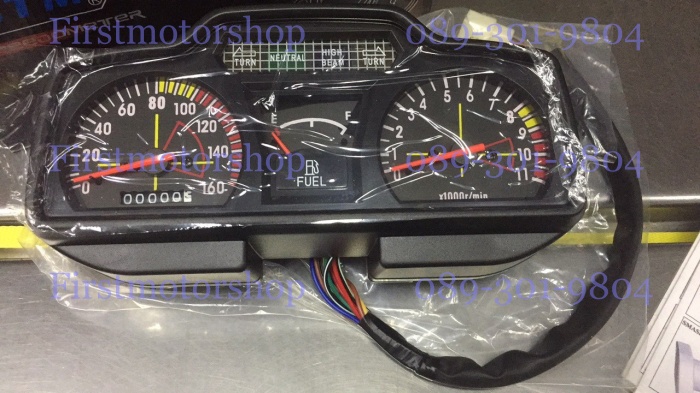 เรือนไมล์ GTO M2 M4 KH125 Kawasaki ชุดใหญ่ รุ่นไมล์เหลี่ยม พร้อมสายไฟ สินค้าใหม่ เทียบแท้ Speedometer set Firstmotorshop