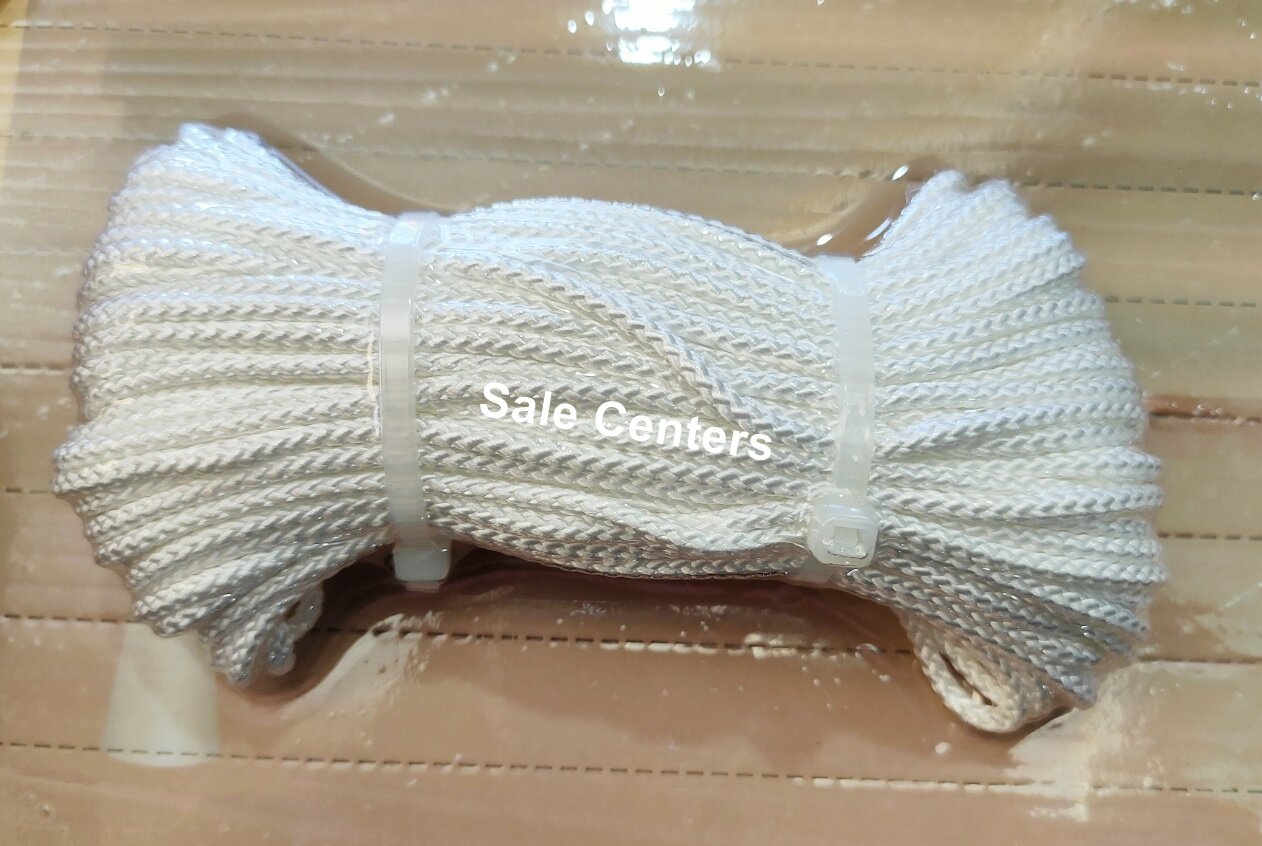 เชือกรางม่าน เชือกผ้าม่าน ยาว 20 เมตร สีขาว เชือกรางผ้าม่าน เชือกไนล่อน คุณภาพดี อุปกรณ์รางม่าน (HM190544)