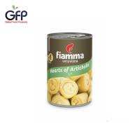 Fiamma Hearts of Artichoke 5/7 400g ไฟมมา แกนกลางดอกอาร์ติโชคในน้ำปรุงรส ขนาด 400 กรัม (3108)