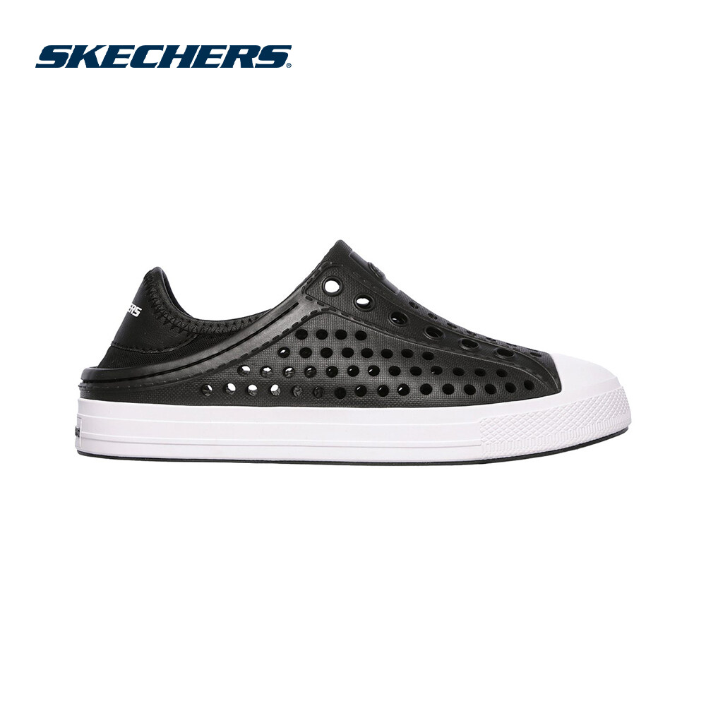 Skechers สเก็ตเชอร์ส รองเท้า เด็กผู้ชาย Guzman Steps Foamies Shoes - 91995L-BLK