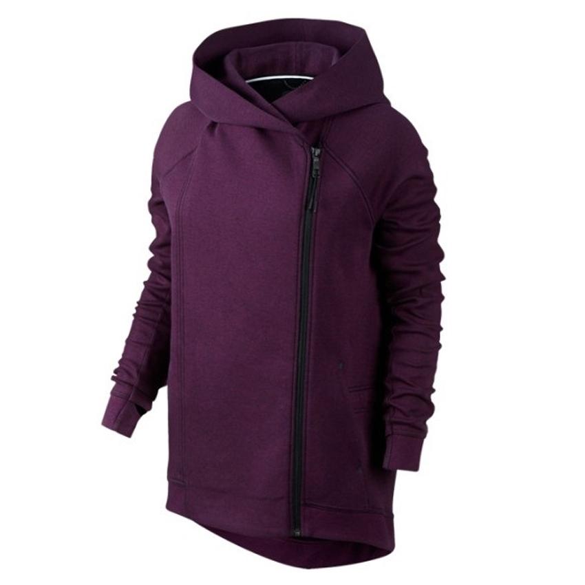 เสื้อแจ็กเก็ตผู้หญิง Nike Tech Fleece Cape Women's 684929-563 (Purple)