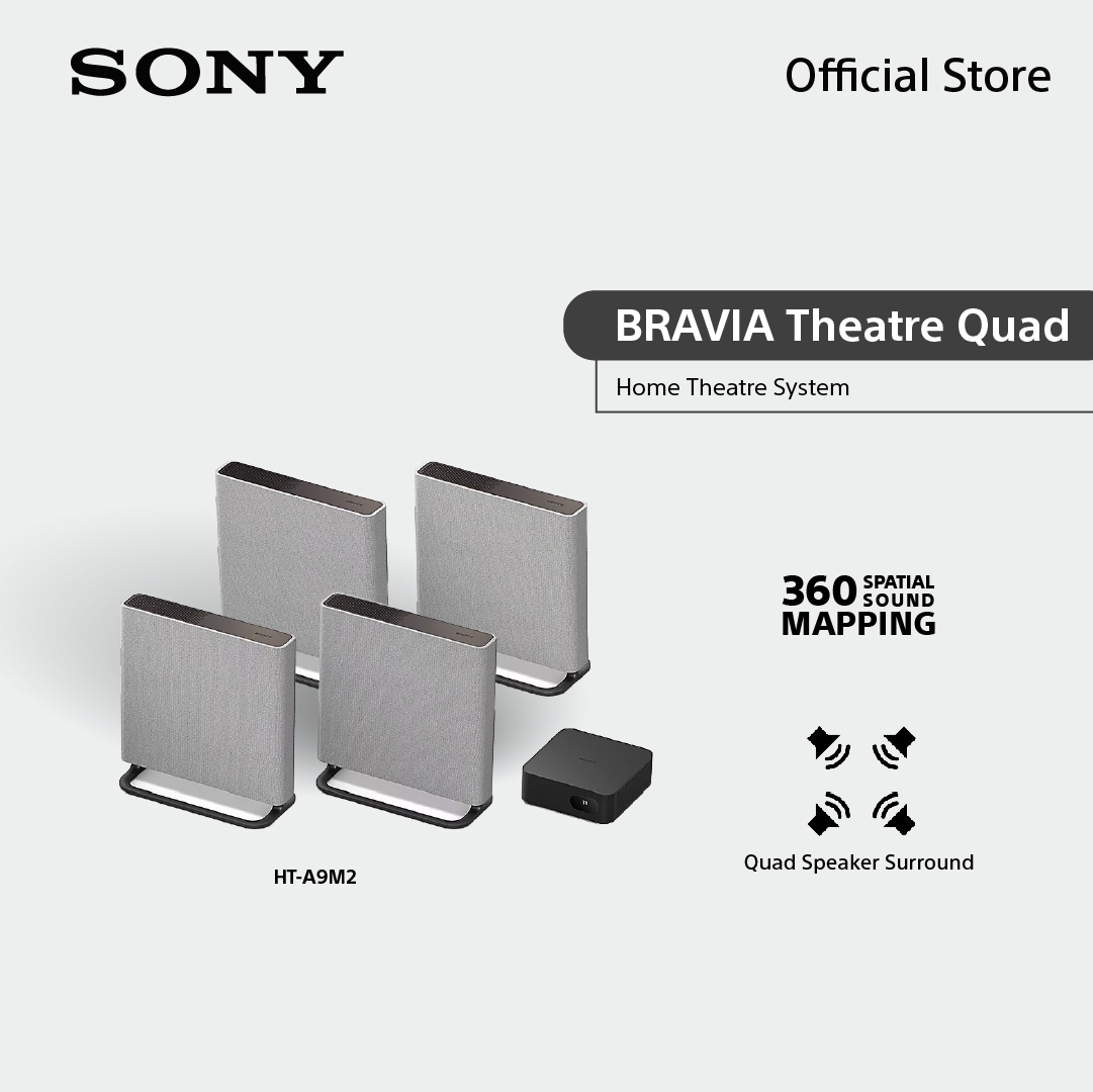 ลำโพงบลูทูธไร้สาย Sony Bravia Theater Quad รุ่น Ht-A9M2 360 Spatial Sound Mapping Dolby Atmos ราคา 89,990 บาท*ส่งฟรี